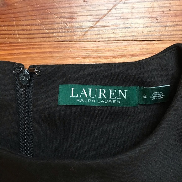 Lauren Ralph Lauren Black Leather Dress, EUC, 2 - Picture 4 of 13